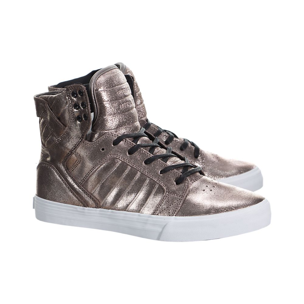 Baskets Montantes Supra SkyTop Or Rose Rose Gold Metallic/White Homme | GYB-27363660